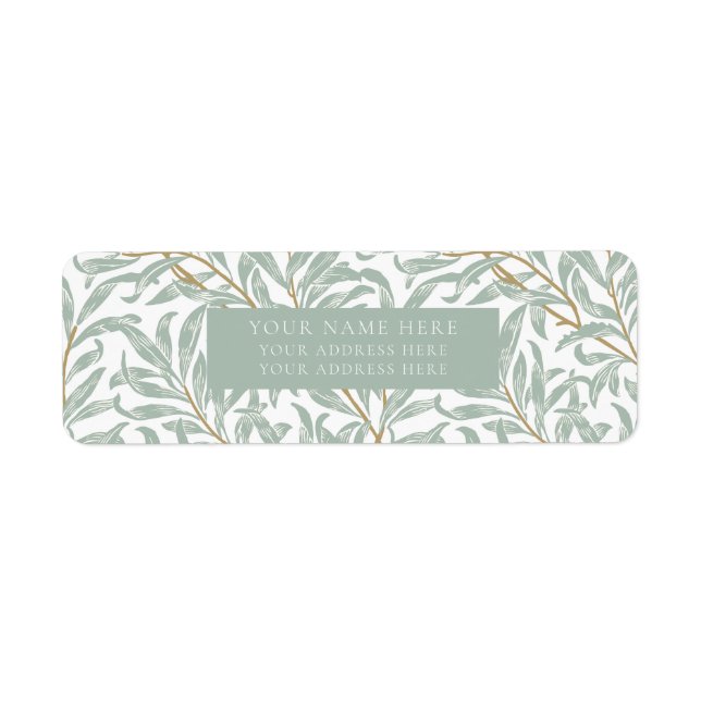 RETURN ADDRESS LABEL : WILLIAM MORRIS  (Front)