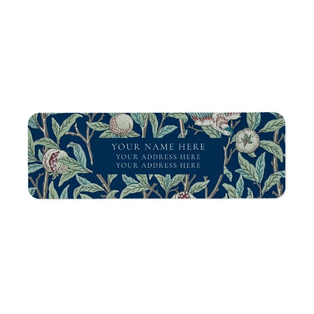 RETURN ADDRESS LABEL : WILLIAM MORRIS  (Front)