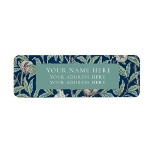 RETURN ADDRESS LABEL : WILLIAM MORRIS