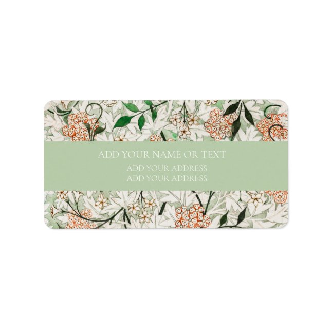 RETURN ADDRESS LABEL : WILLIAM MORRIS : (Front)