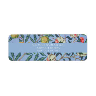 RETURN ADDRESS LABEL : WILLIAM MORRIS POMEGRANATE
