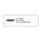 Return address label with CIB