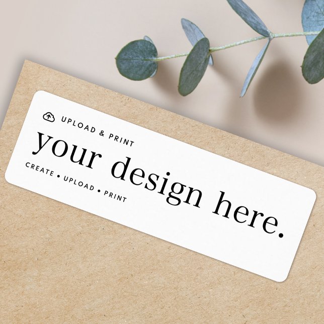 Return Address Label Your Design Upload (Creator Uploaded)