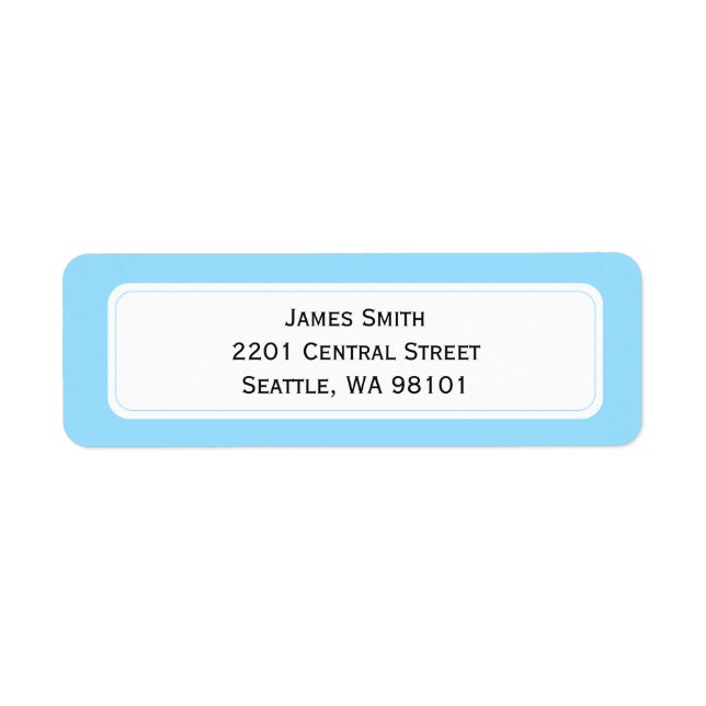 Return Address Labels (Front)