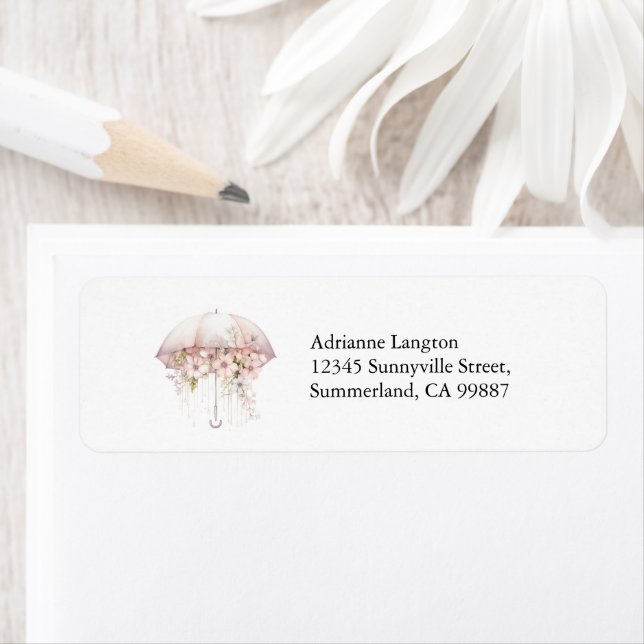 Return Address Labels, Bridal Shower, Baby Shower (Insitu)