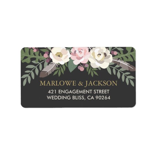 Return Address Labels | Fall Boho Florals