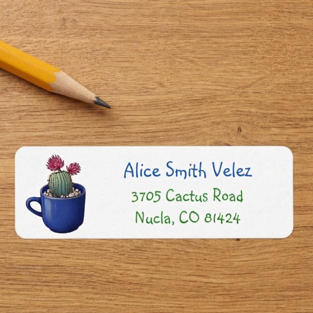 Return Address Labels for Cactus Lovers (Cactus lover's return address labels. 🌵)