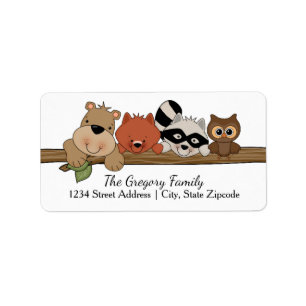 Return Address Labels │ Forest Animals