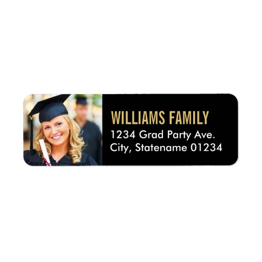 Return Address Labels | Graduation Photo Design