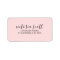 Return Address Labels | Modern Pink