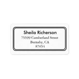 Return Address Labels, Name Address Stickers