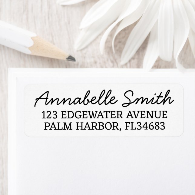Return Address Labels/Personalised Return Address  (Insitu)