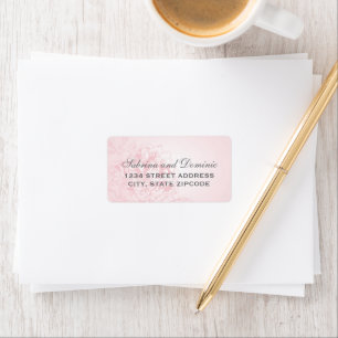 Return Address Labels   Pink Peony Floral Design
