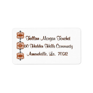 Return-address-labels-scrolls Label