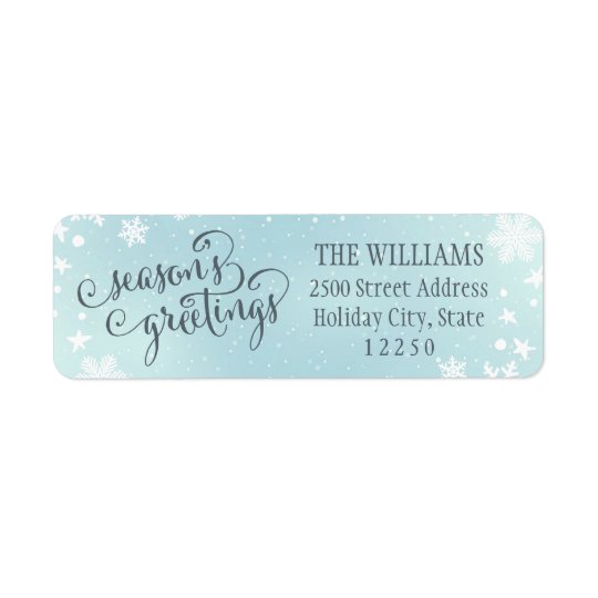 Return Address Labels | Season's Greetings