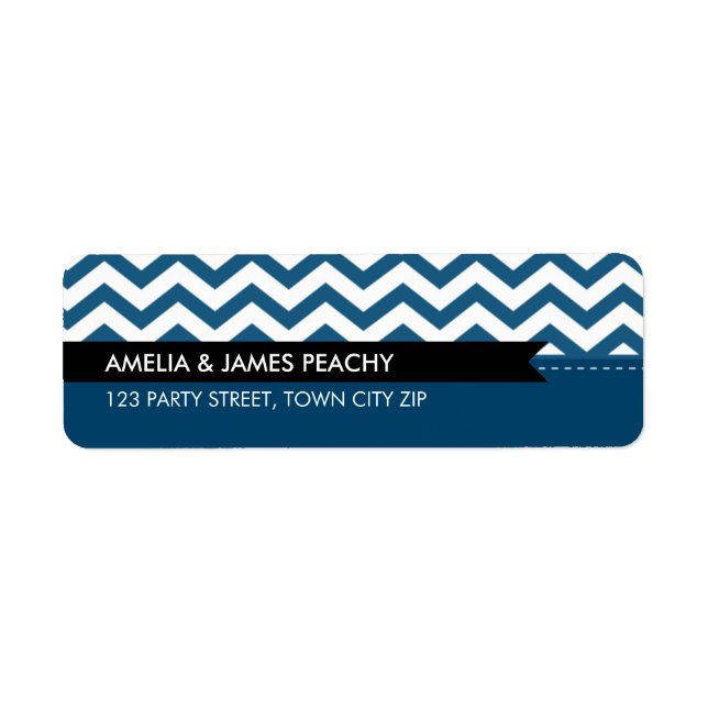 RETURN ADDRESS LABELS :: simple minimal classy (Front)