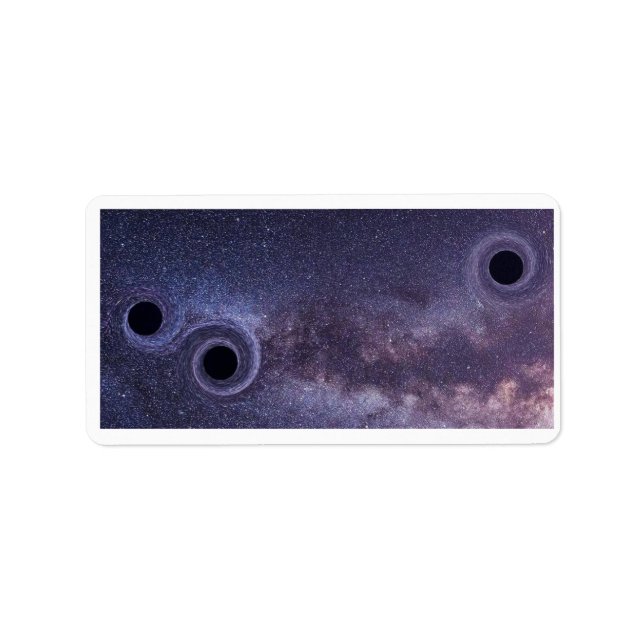 Return address labels Space Universe Cosmos (Front)