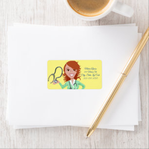 Return Address Labels Sunflower Nurse