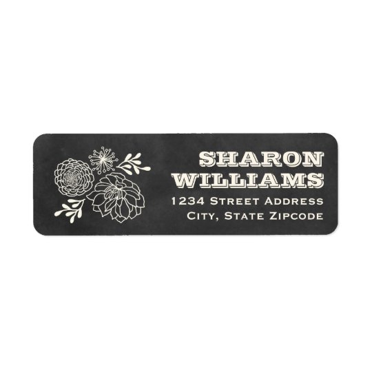 Return Address Labels | Vintage Chalkboard Style