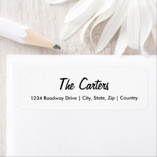 Return Address Labels - Wedding Invite Stationary
