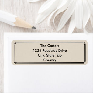 Return Address Labels - Wedding Invite Stationary