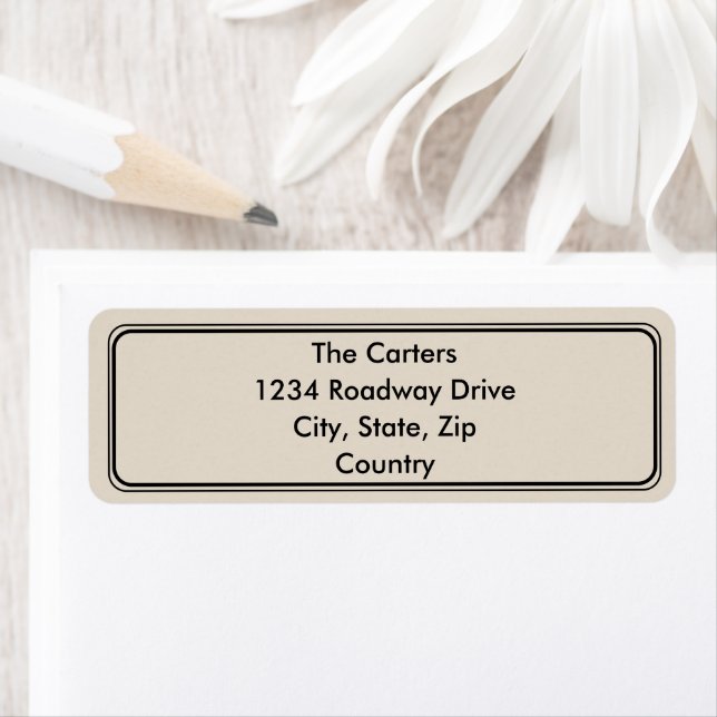 Return Address Labels - Wedding Invite  Stationary (Insitu)