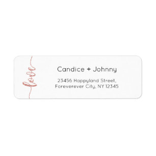 Return Address Labels, Wedding Return Address