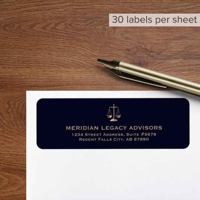 Return Address Labels with Justice Scale Logo (Creator Uploaded)