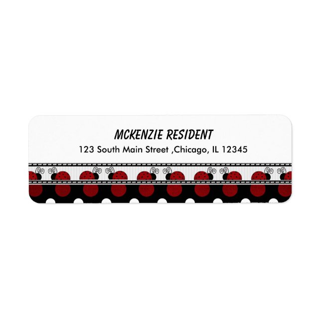 Return Address Lady Bug (Front)