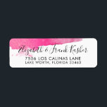 RETURN ADDRESS modern luxe gilded gold pink black<br><div class="desc">by kat massard >>> www.simplysweetPAPERIE.com <<< Love the design, but would like to see some changes - another colour scheme, product, add a photo or adapted for a different occasion - no worries simply contact me, kat@simplysweetPAPERIE.com - I am happy to help! - - - - - - - -...</div>