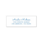 Return Address Modern Minimalist Script Name
