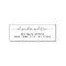 Return Address Modern Minimalist Script Name