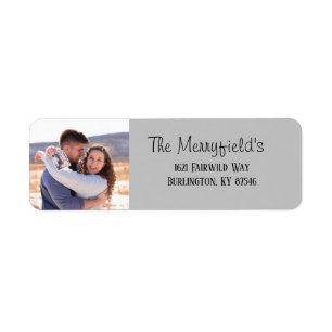 Return Address Photo Label
