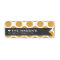 RETURN ADDRESS polka dot gold glitter chalkboard