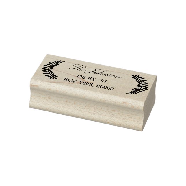 Return Address Rubber Stamp, Custom Return Address Rubber Stamp (Stamp)