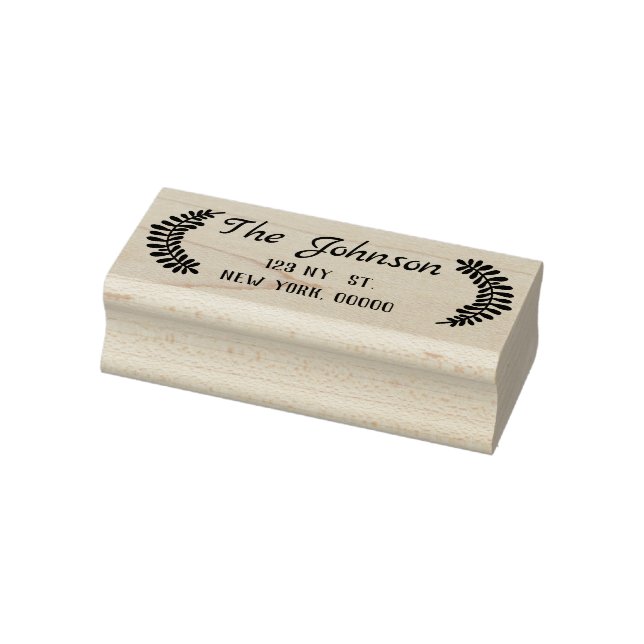 Return Address Rubber Stamp, Custom Return Address Rubber Stamp (Stamp)