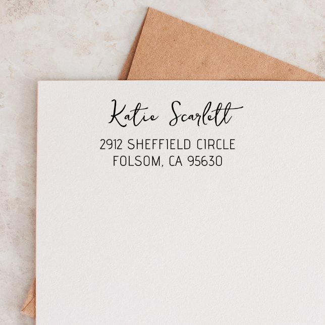 Return Address Save The Date Wedding Personalised Self-inking Stamp (Creator Uploaded)