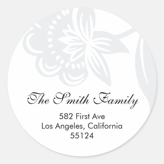 return address seal (label) (Front)