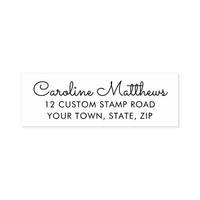 Return address self inking stamp (Design)