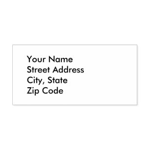 Return Address Self-inking Stamp
