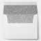 Return Address, Silver Glam Glitter Rectangle