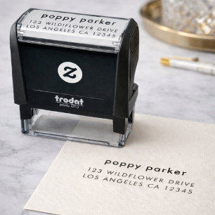 Return Address   Simple Minimalist Modern Trendy Self-inking Stamp