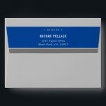 RETURN ADDRESS simple modern plain grey royal blue Envelope<br><div class="desc">by kat massard >>> https://linktr.ee/simplysweetpaperie <<< - - - - - - - - - - - - - - - - - - - - - - - - - Love the design, but would like to see some changes - another colour scheme, product, add a photo or adapted...</div>