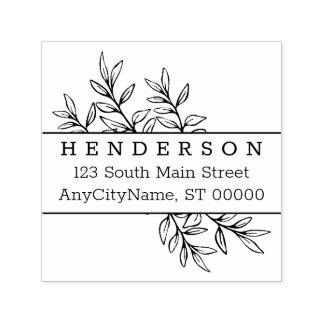 Return Address Stamp Elegant
