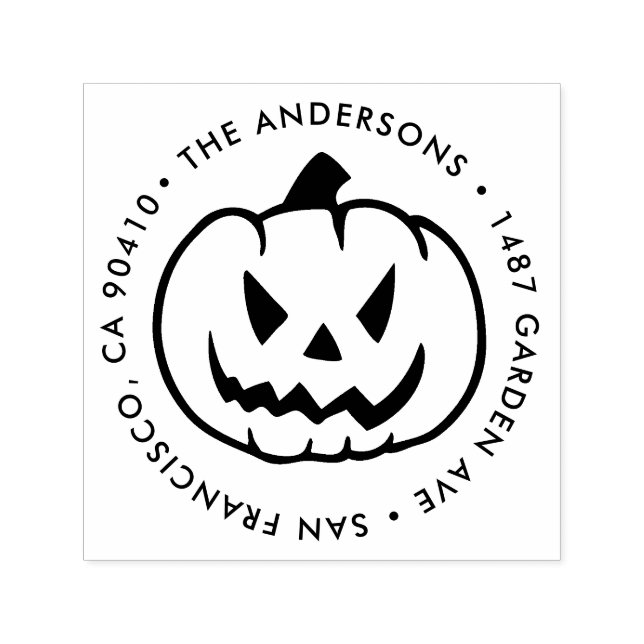 Return address stamp Halloween (Design)