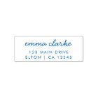 Return Address Stamp | Modern Minimal Script Name