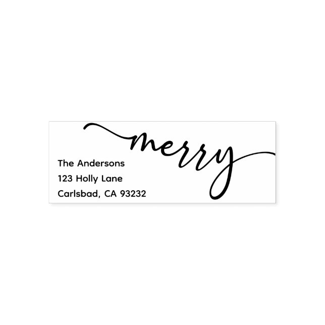 Return Address Stamp | Modern Trendy Script (Design)