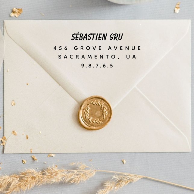 Return Address Wedding Self-inking Stamp (Creator Uploaded)