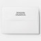 Return Address White Envelope - 5 x 7