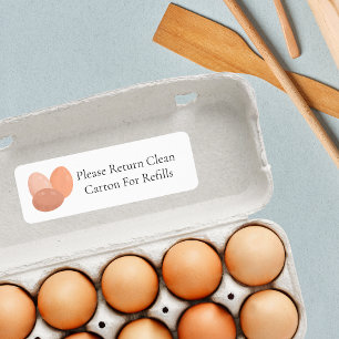 Return Carton Egg Carton Label